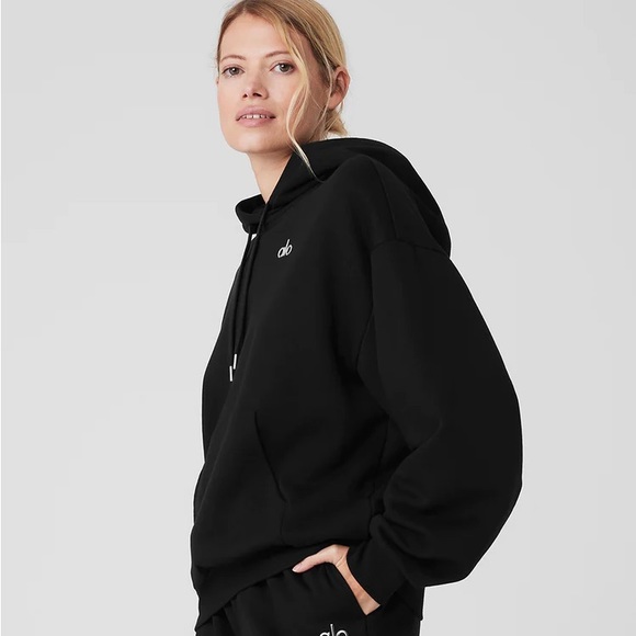 New Alo Accolade Hoodie Black NWT